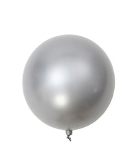 GLOBO BURBUJA 45CM PLATA METALIZADO