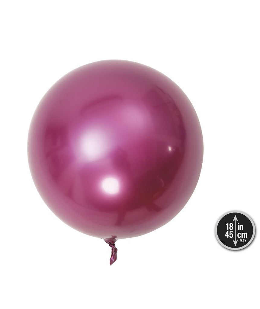 GLOBO BURBUJA METALIZADO 45CM 1PCS