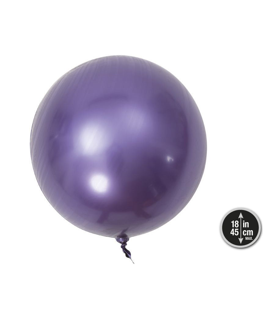 GLOBO BURBUJA METALIZADO 45CM 1PCS