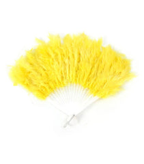 ABANICO DE PLUMAS AMARILLO - Vencashop