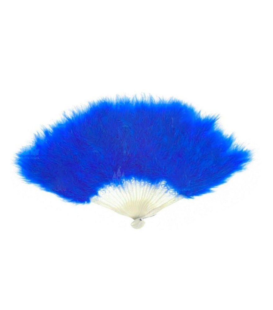 ABANICO DE PLUMAS AZUL OSCURO - Vencashop