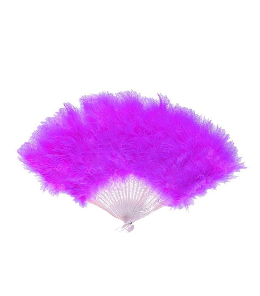 ABANICO DE PLUMAS LILA - Vencashop