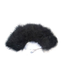 ABANICO DE PLUMAS NEGRO - Vencashop