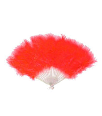 ABANICO DE PLUMAS ROJO - Vencashop