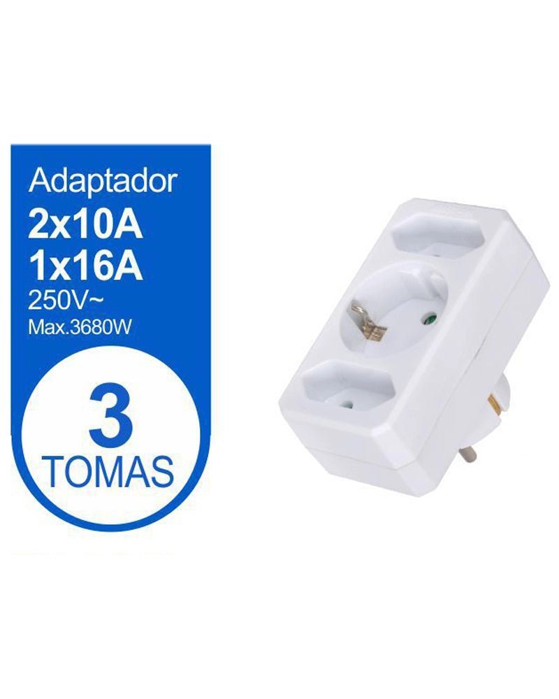 ADAPTADOR MULTIVIA 3 TOMAS - Vencashop