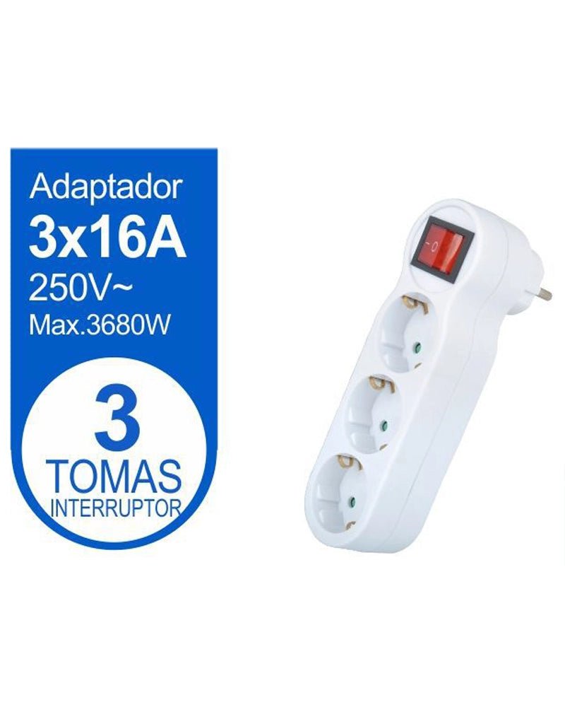 ADAPTADOR MULTIVIA 3 TOMAS CON INT - Vencashop