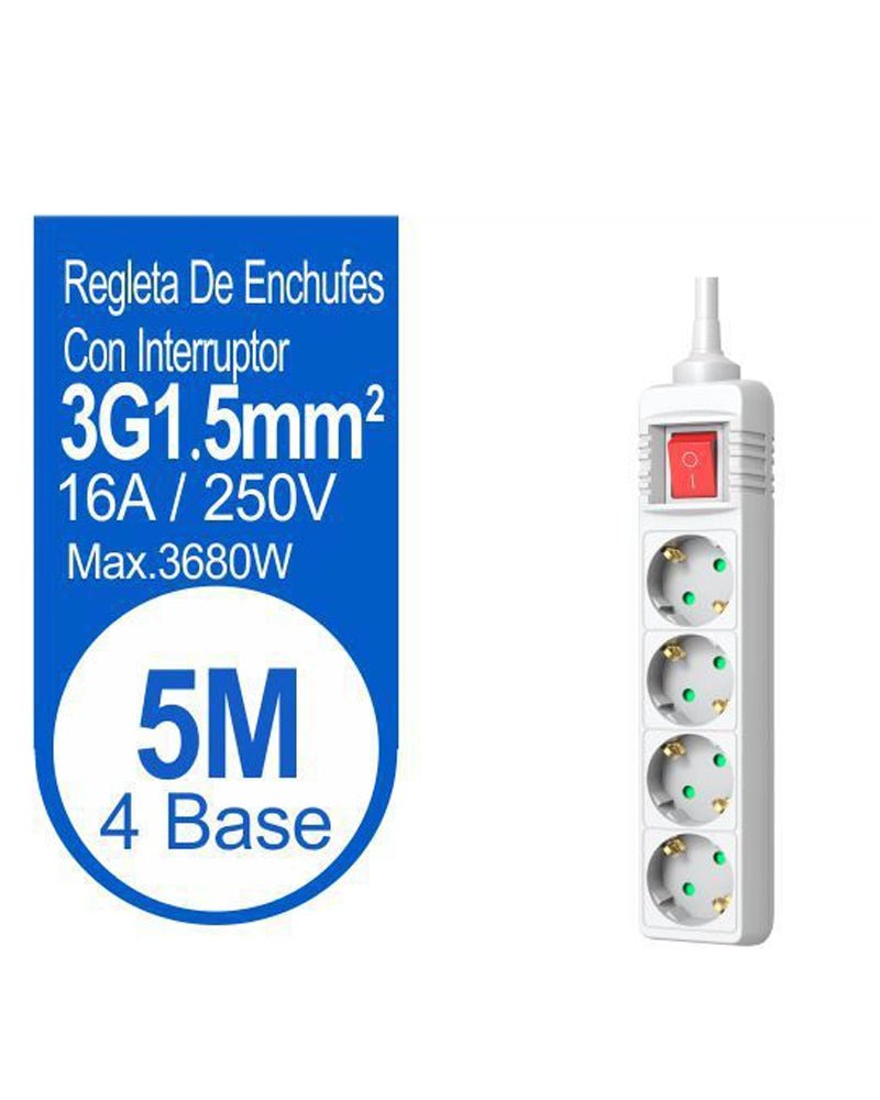 BASE MULTIPLE 4 TOMAS CON INT 5M - Vencashop