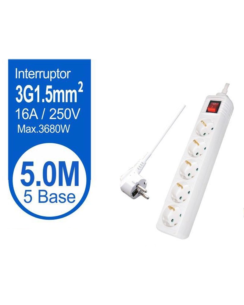 BASE MULTIPLE 5 TOMAS CON INT 5M - Vencashop