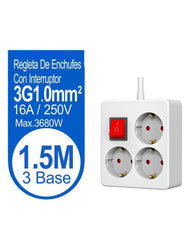 BASE MULTIPLE CUADRADA 3 TOMAS CON INT 1.5M - BlissMarket