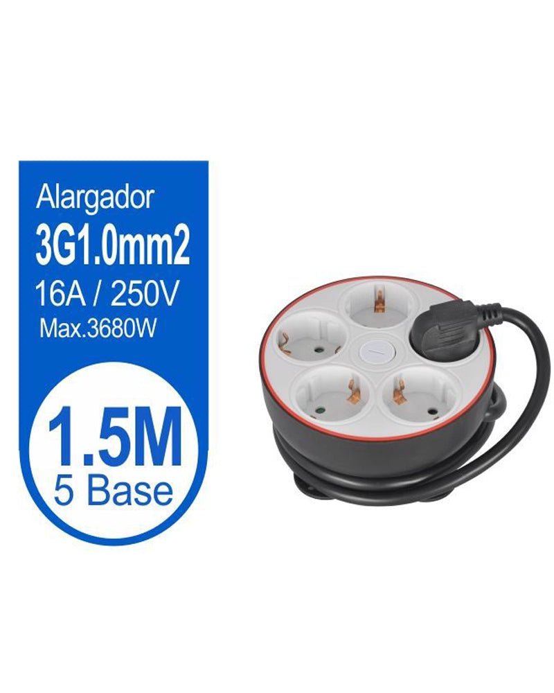 BASE MULTIPLE REDONDA 5 TOMAS CON INT 1.5M - BlissMarket