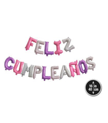 GLOBOS FORMA FELIZ CUMPLEAÑOS GIRL - BlissMarket