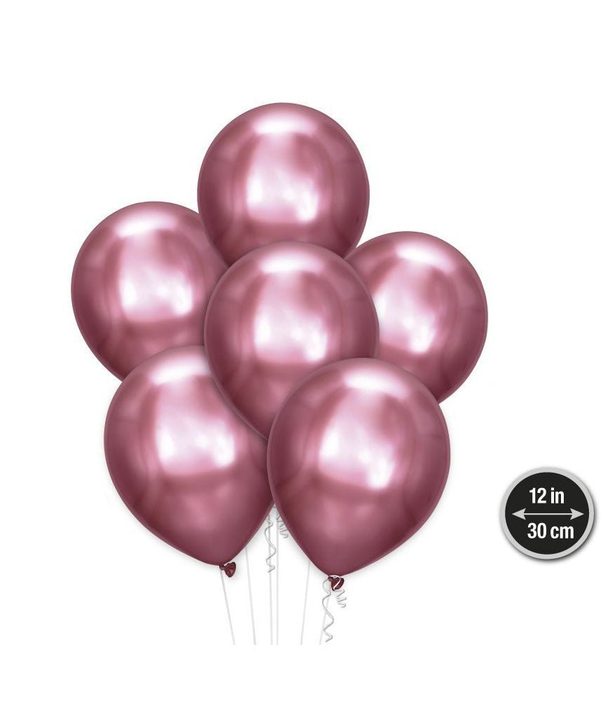 GLOBOS METALIZADO 30CM 6PCS - BlissMarket