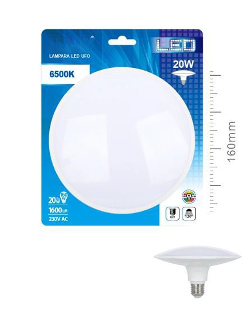 LED UFO 20W E27 LUZ FRIA - BlissMarket