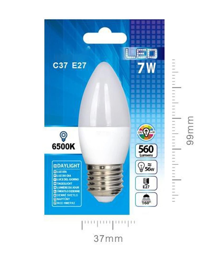 LED VELA C37 7W E27 - BlissMarket