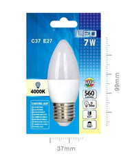 LED VELA C37 7W E27 - BlissMarket